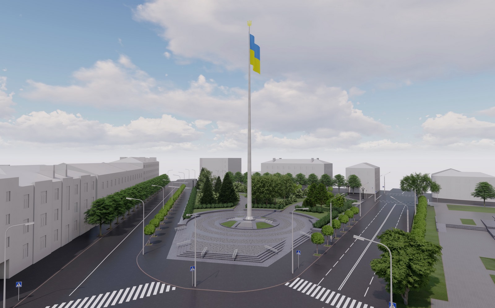 На Полтавщині встановлять найбільший в області державний прапор